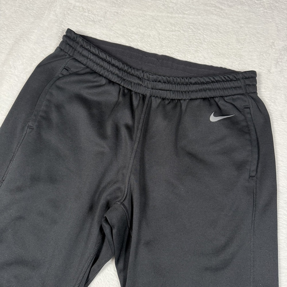 Nike Dri-FIT Sweatpants Mens Large Black Fleece Open Hem Athletic 856918-011